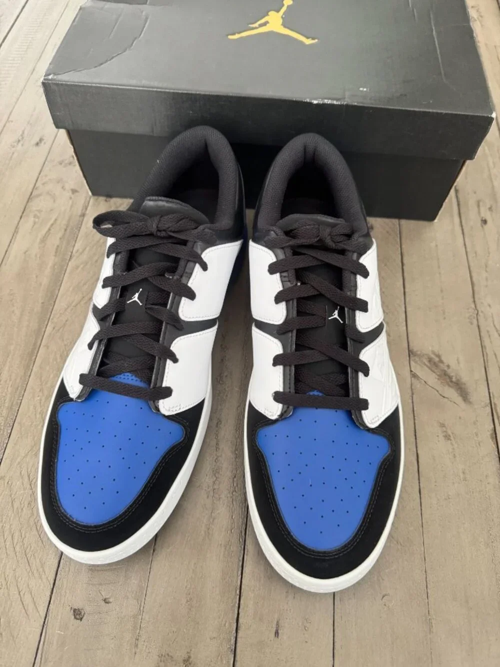 Nike Air Jordan NU Retro 1 Golf Shoes Black/Sport Royal/White Size 13